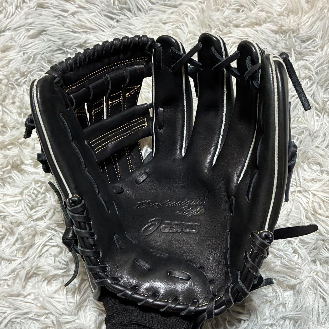 美品】asics 軟式 右投げ 大人 大谷翔平モデル 本革 オールラウンド