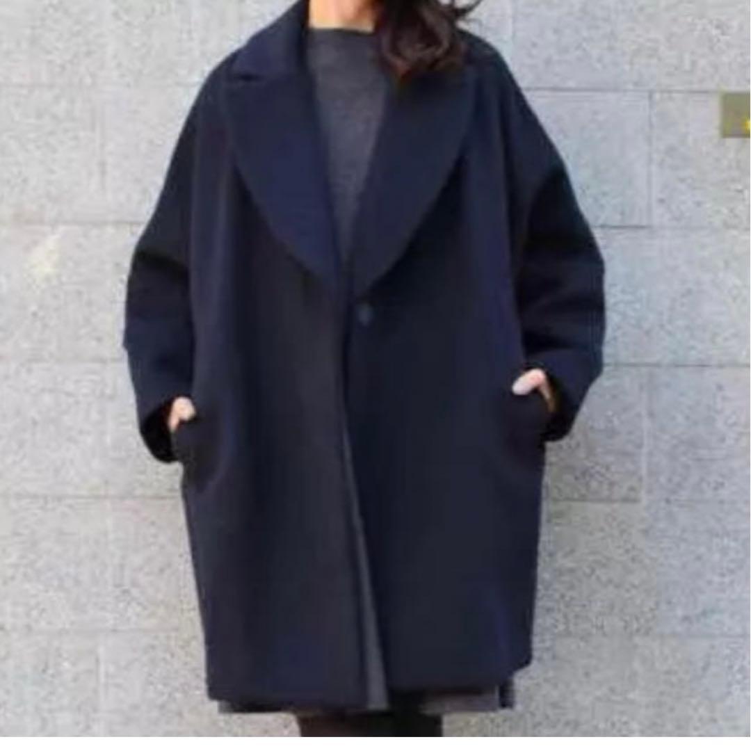 ENFOLDエンフォルド ショートビーバーボックスコクーンコート - メルカリ