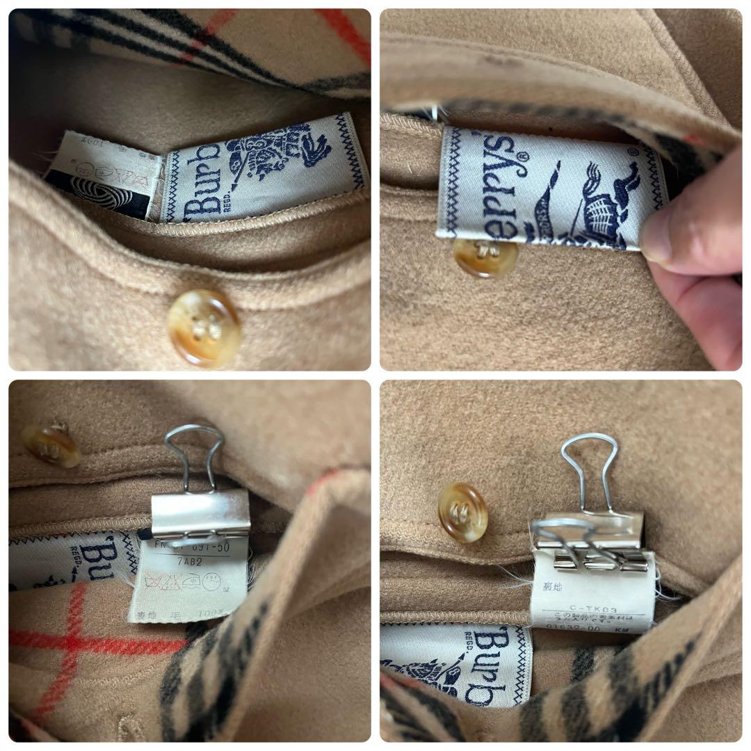 希少 バーバリー リバーシブルコート ノバチェック ダブルフェイス 三