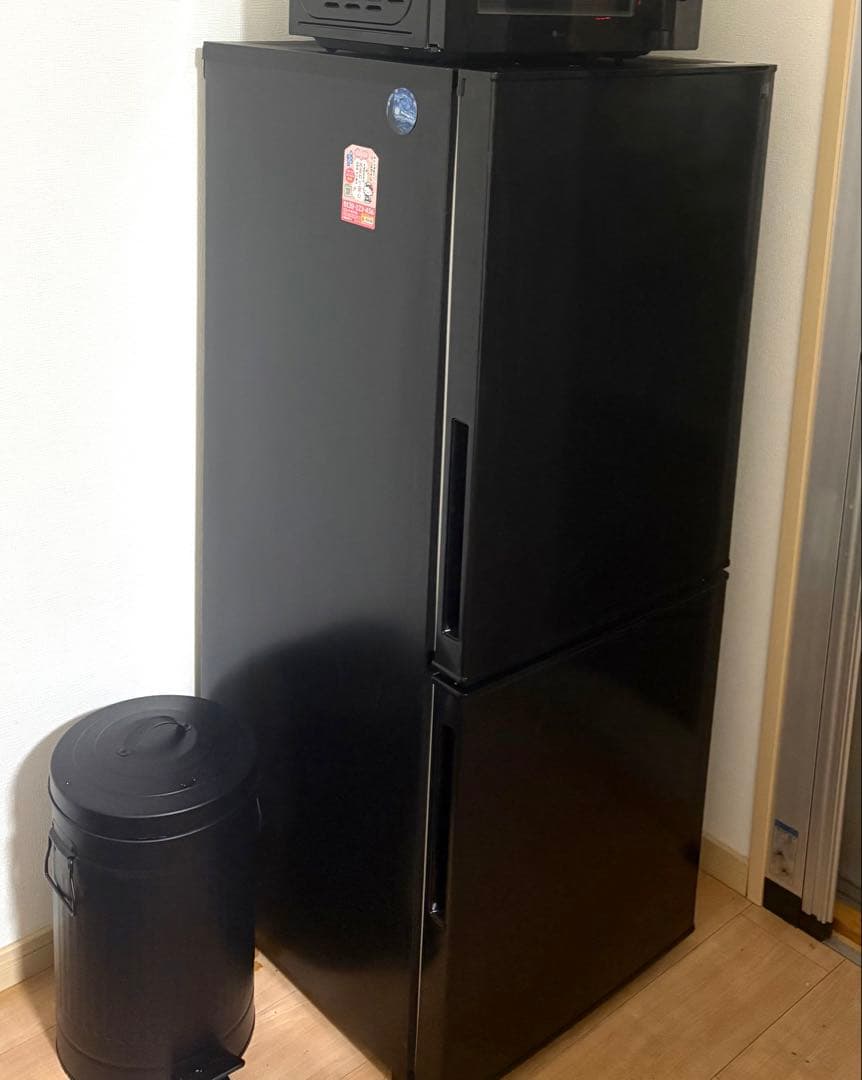 Nitori 冷蔵庫 NTR-140BK (ブラック) 140L 霜取り不要 2ドア冷蔵庫 BK(NTR-140)(リサイクル回収なし