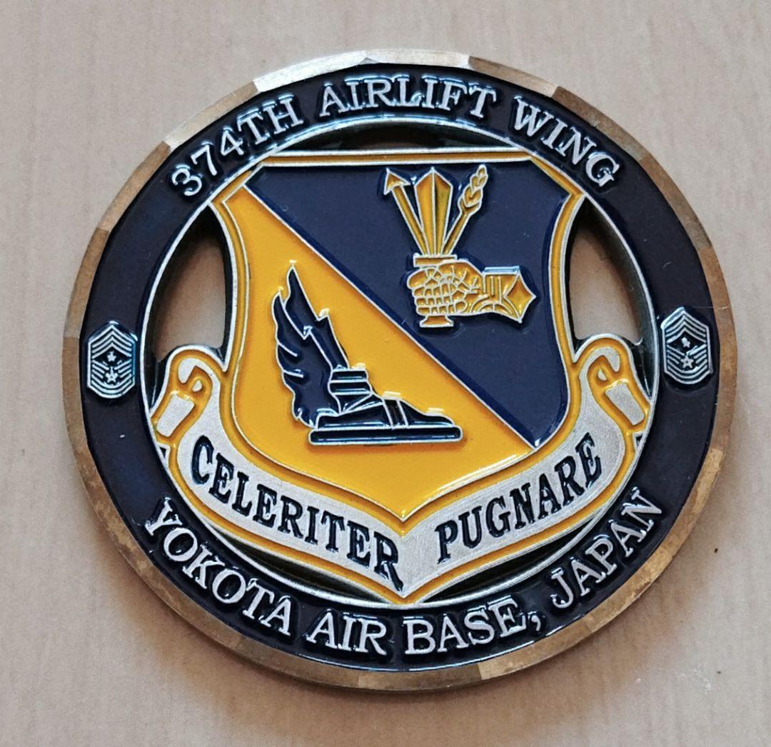 米軍放出品 チャレンジ 横田基地 第374空輸航空団 先任上級曹長 空軍 米軍放出品 チャレンジ 横田基地 第374空輸航空団 先任上級曹長 空軍