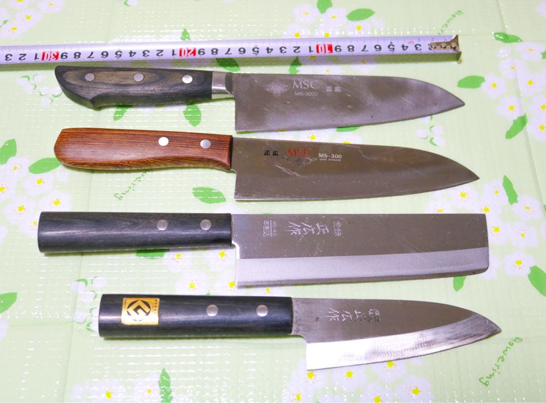 正広 包丁 4本セット｜MSC・MC-800｜牛刀・菜切・出刃 正広 本割込包丁 ステンレス 鋼 約165mm MC-800 - （イトーカ）伊藤
