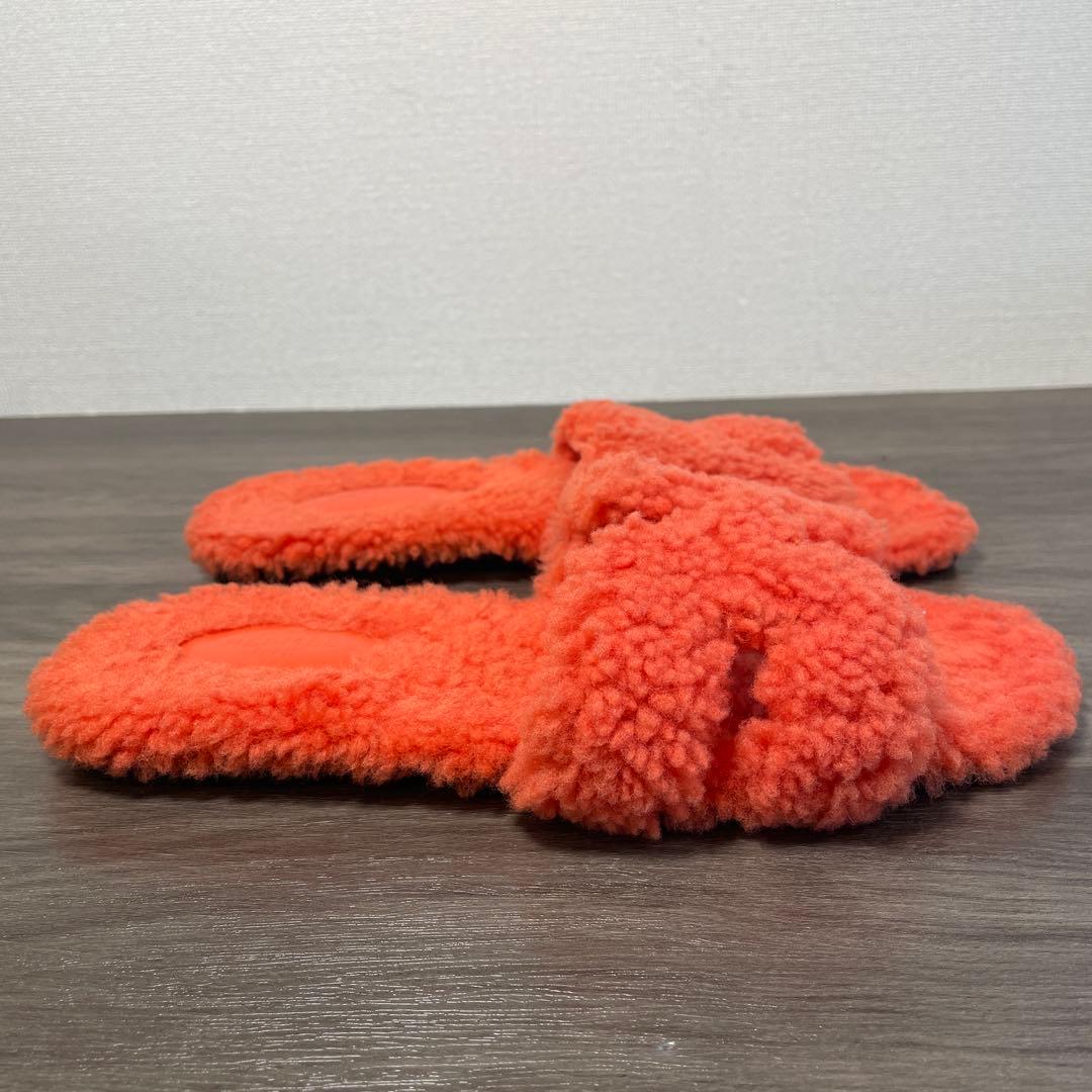 HERMESエルメス 箱付き オランムートンサンダル38