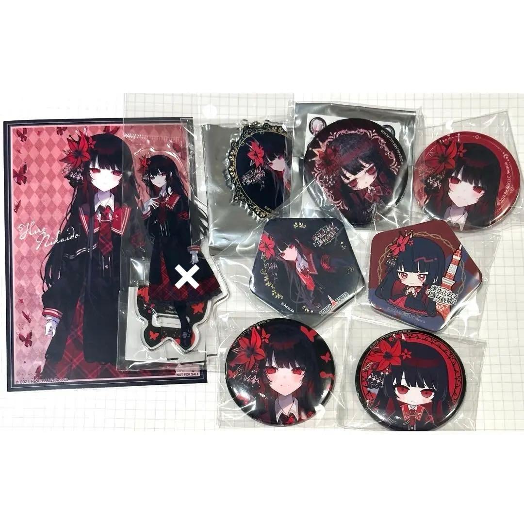 魔法少女ノ魔女裁判　タワレコ　特典　ポストカード　缶バッジ　アクキー　ヒロ 魔法少女ノ魔女裁判 佐伯ミリア カード 缶バッジ アニメバコ タワレコ