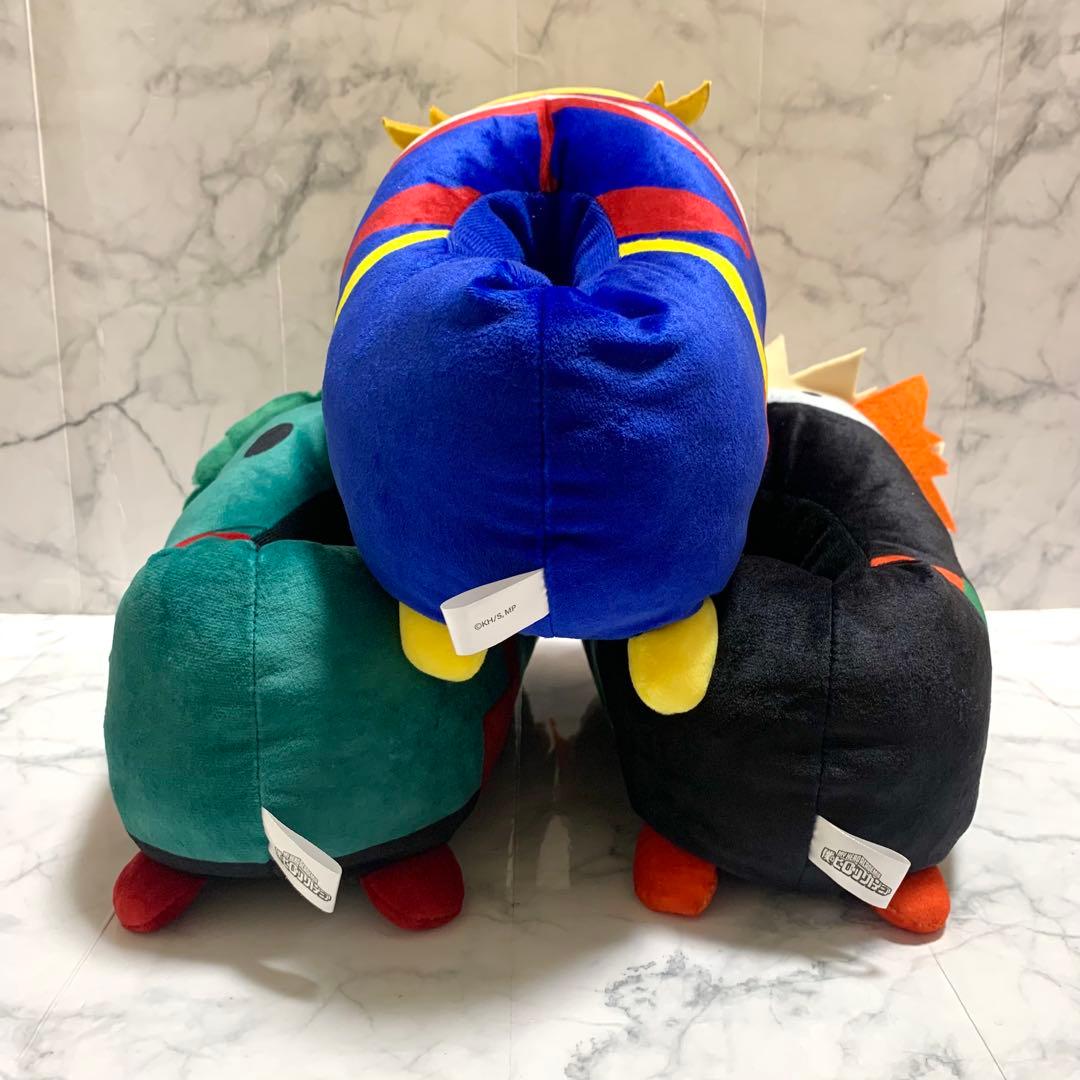 ヒロアカ 緑谷出久 爆豪勝己 オールマイト ぬいぐるみ スリッパ ルーム