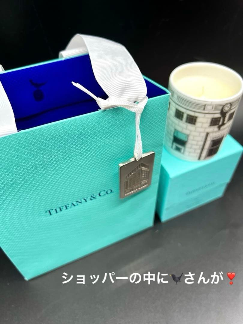 ティファニー❣️アロマキャンドル (チャームと巾着付き)