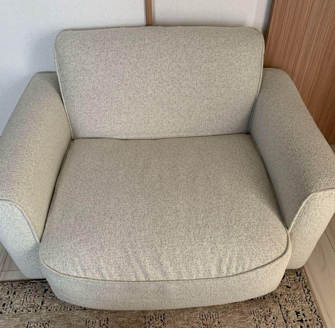 unico ウニコ WELM カバーリング ソファ 1.5S アイボリー