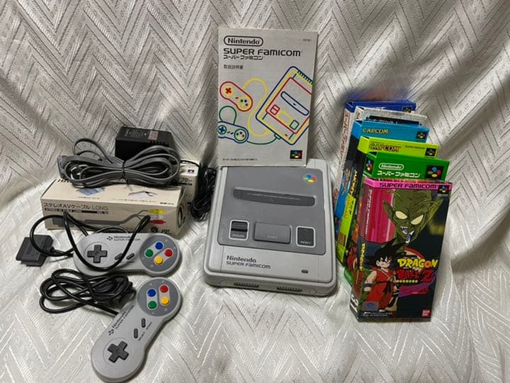 新品➕ほぼ新品　スーパーファミコン　説明書付➕ソフト６本➕ケーブル➕アダプター Amazon | SFC(スーパーファミコン) - NEWファミコンコントローラー