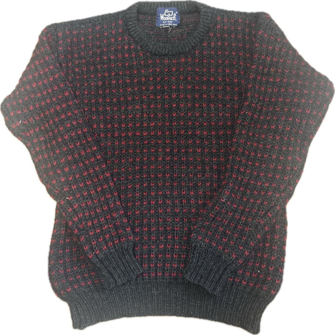 80s WOOLRICH ウールリッチ バーズアイ ニット セーター - メルカリ