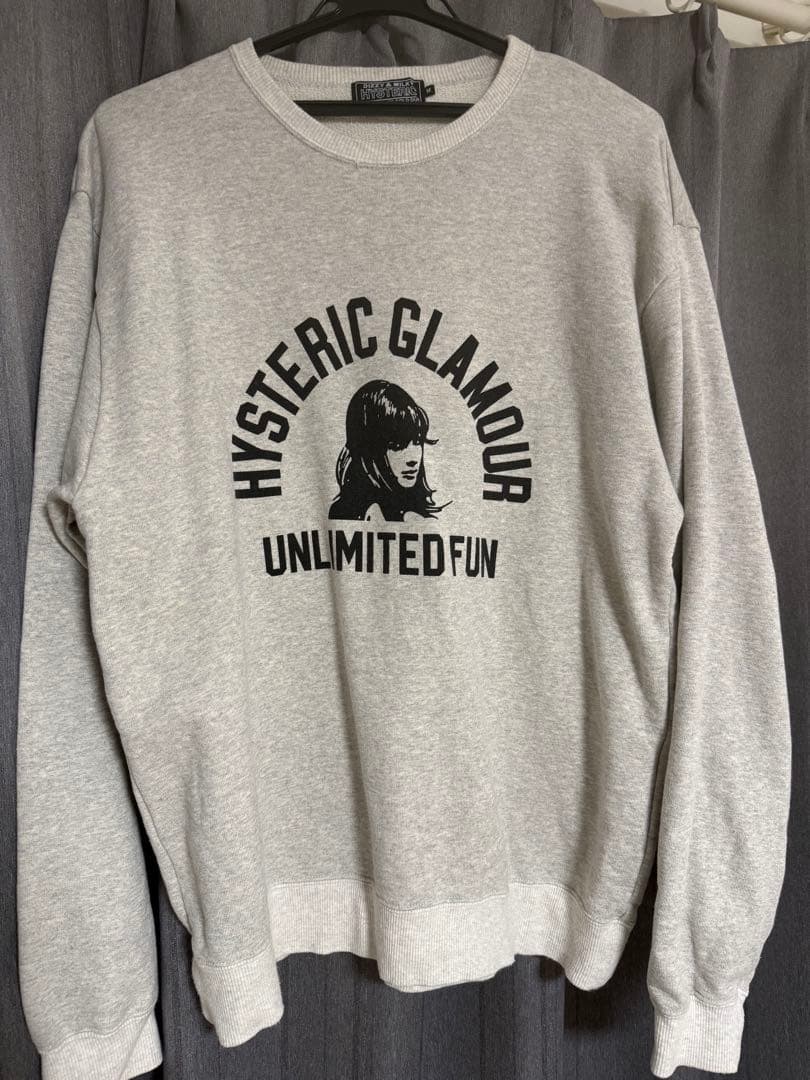 【新品未使用】HYSTERIC GLAMOUR グレー スウェット M 中古・古着通販】Hysteric Glamour (ヒステリックグラマー) スウェット