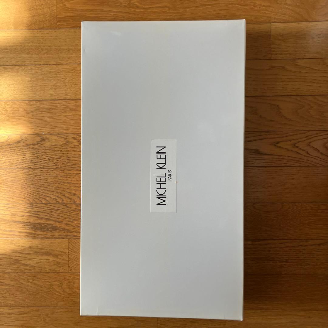 【未使用】MICHEL  ロングブーツ 本革 黒 23.5EE