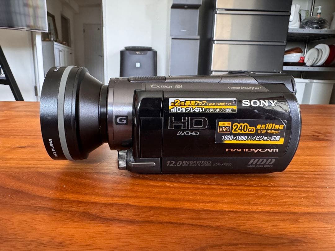 SONY Handycam HDR-XR520V ワイコン付き Amazon.com : Sony HDR-XR520V 240GB HDD High Definition Camcorder w