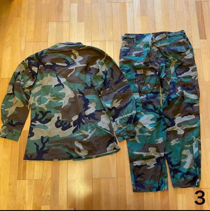 ウッドランド迷彩 ミリタリー ベトナム戦 迷彩服 払下品 サバゲー 米軍