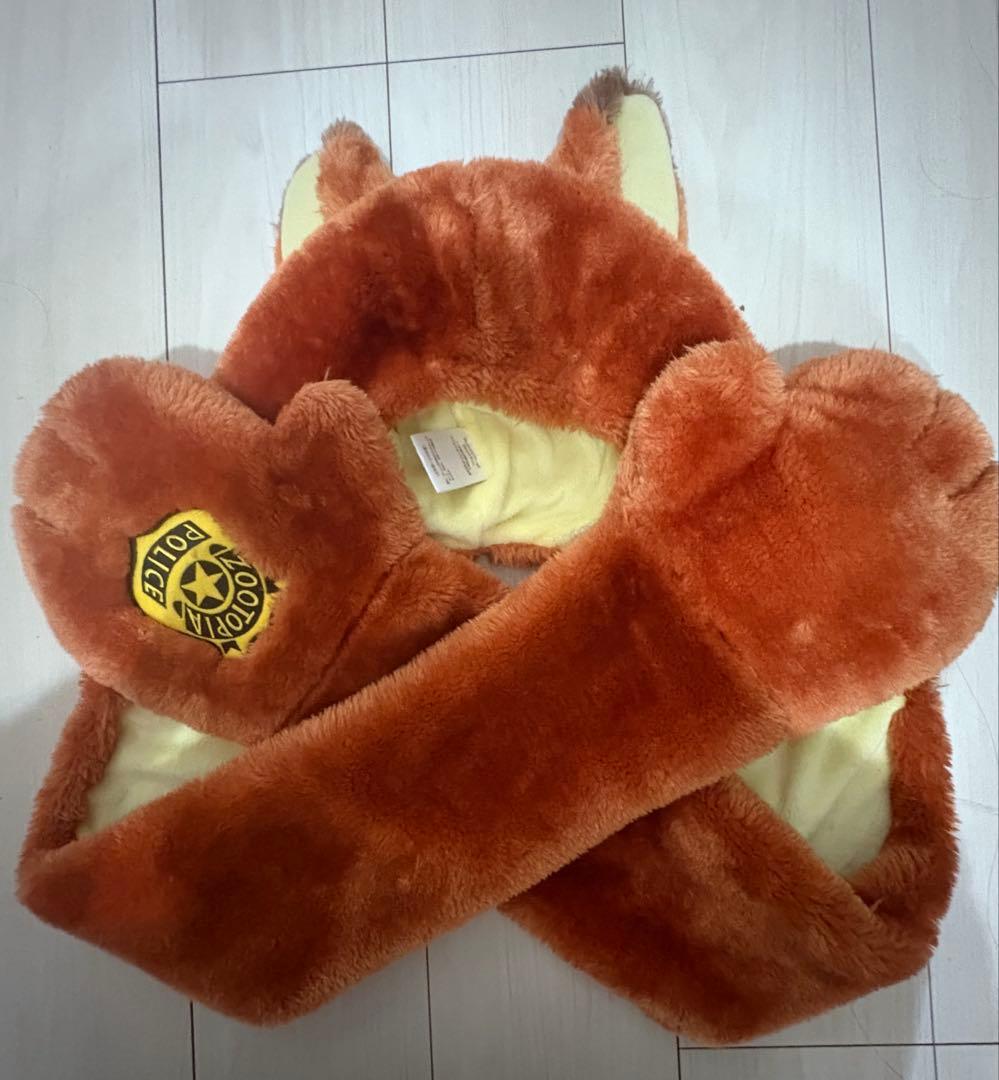 ディズニー マフラーキャップ ファンキャップ ズートピア ニック