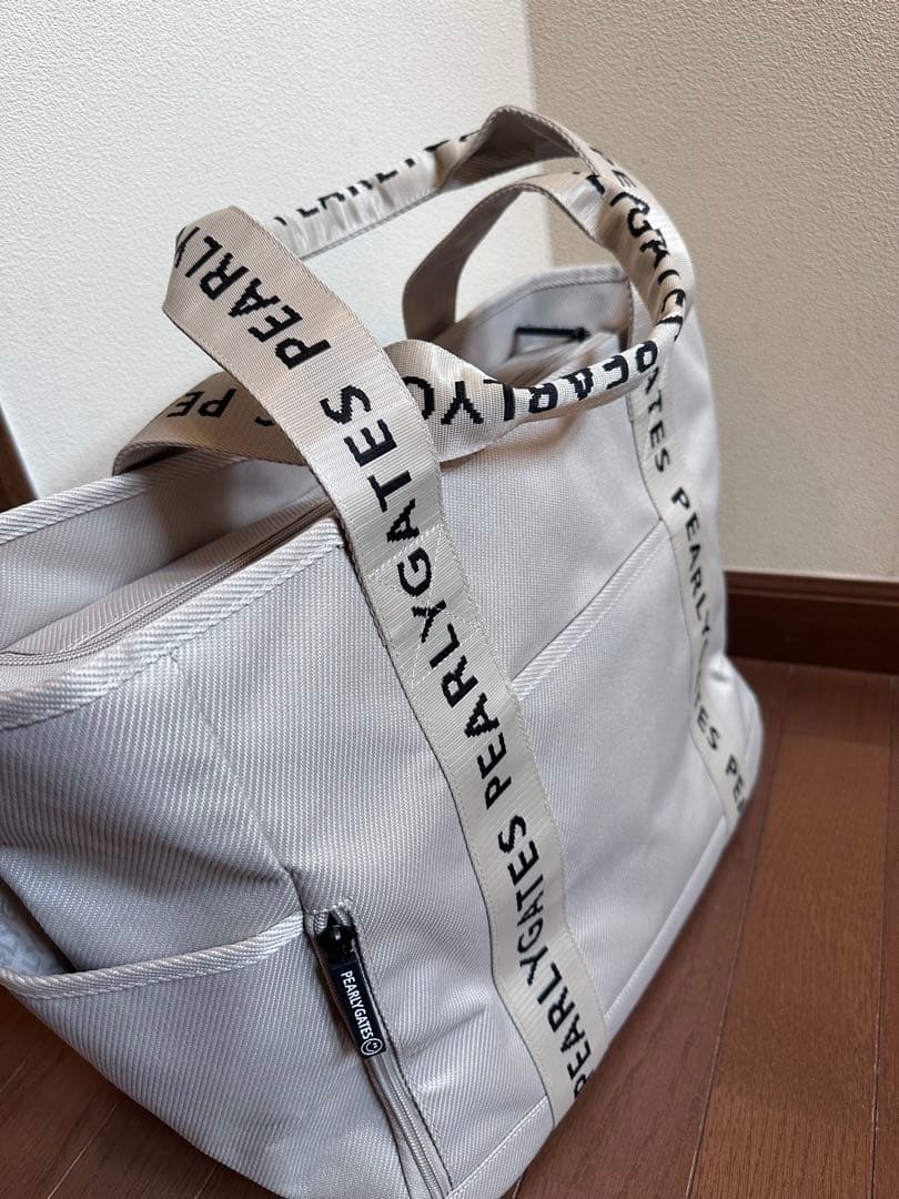 明日発送 PEARLY GATESパーリーゲイツ トートバッグ ベージュ - メルカリ