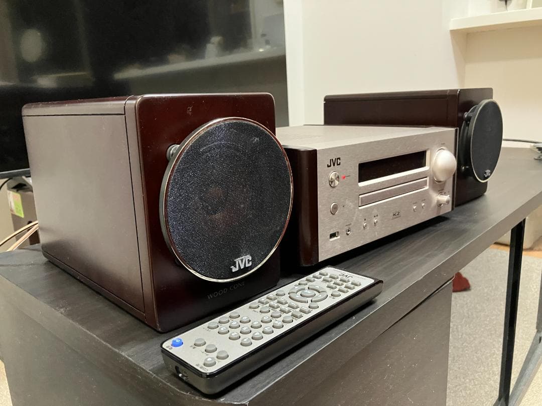 【中古】 JVC コンポ EX-HR9 JVCケンウッド ウッドコーンスピーカー CDコンポ EX-HR9を買取させて