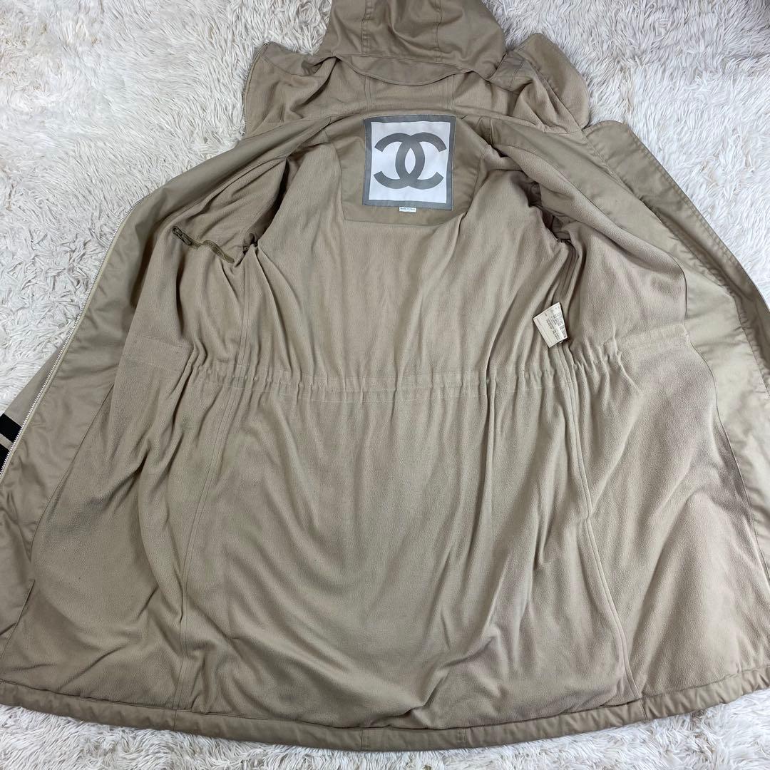 CHANEL シャネル スポーツライン フード モッズコート ココマーク