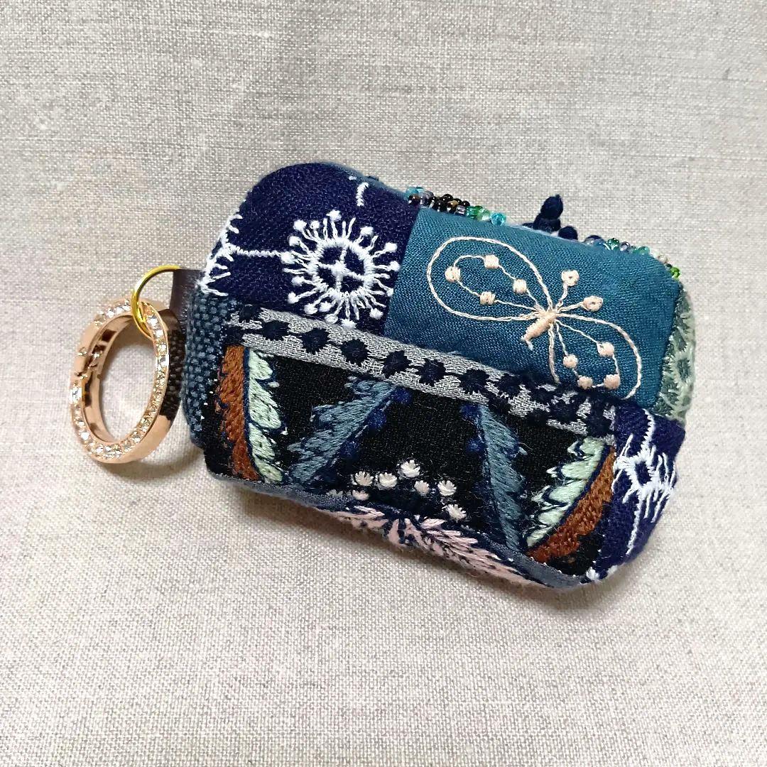 ミナペルホネン ミニポーチ ハンドメイド パッチワーク - メルカリ