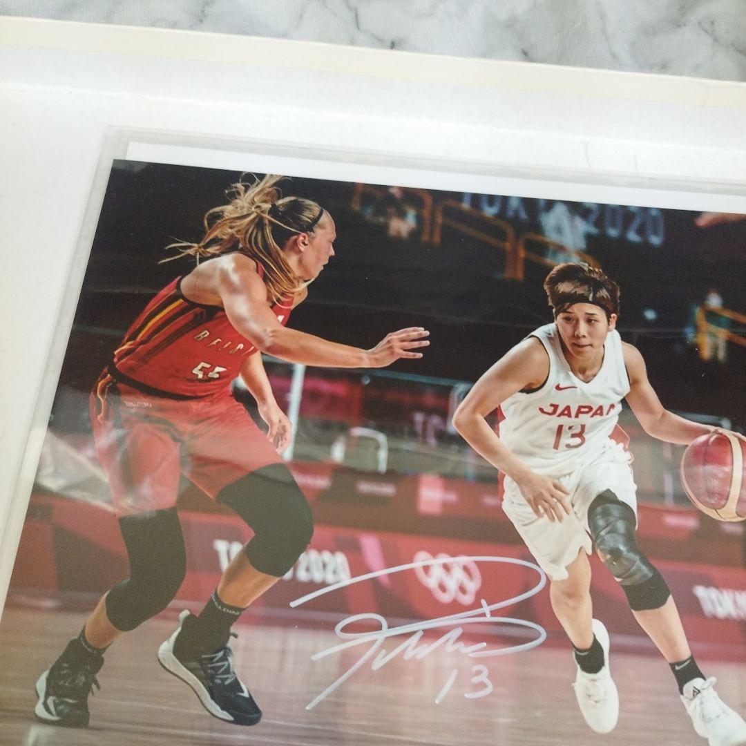 女子バスケットボール日本代表 町田瑠唯 直筆サイン入りフォト 証明書