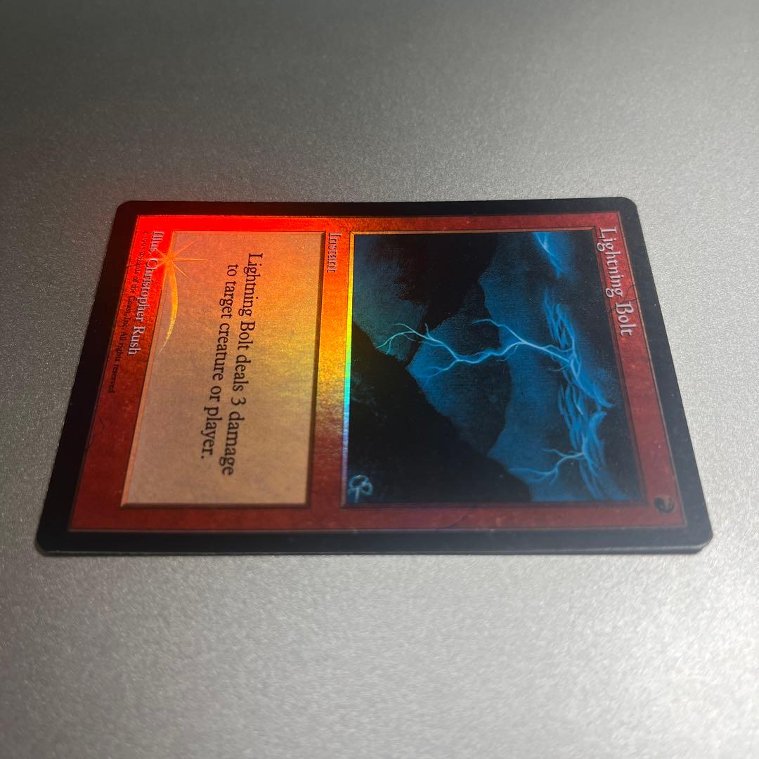 ④ MTG foil 《稲妻/Lightning Bolt》(ジャッジ褒賞)旧枠