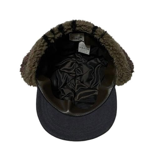 希少美品 WEIRDO デッキキャップ ネイビーL ステンシル イヤーマフ