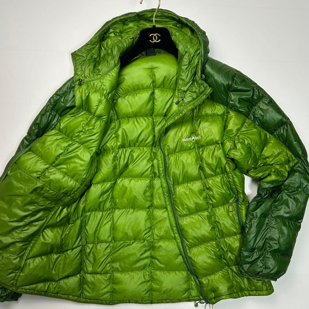 美品☆ mont-bell モンベル スペリオダウンパーカ ダウンジャケット 緑