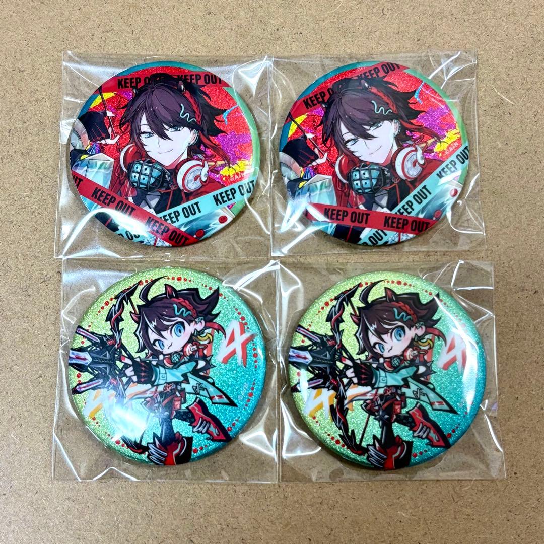 にじさんじ Stun Mode 三枝明那 ランダムグリッター缶バッジ - メルカリ