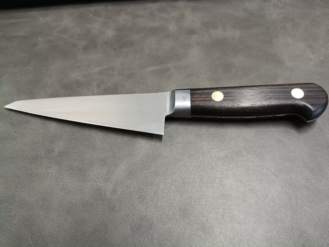 希少】縞黒檀柄 MISONO ミソノ スウェーデン鋼 骨スキ角 包丁