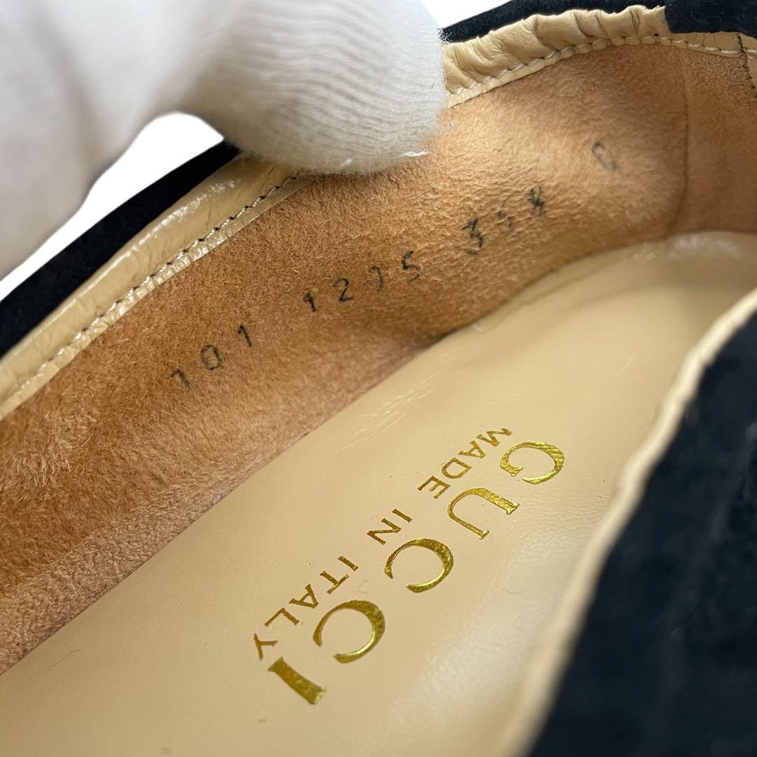 《未使用品》GUCCI グッチ ホースビット ビットモカシン ゴールド金具 黒系