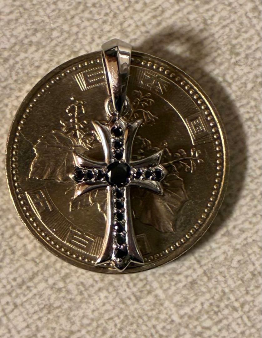 pt950 0.23ctプラチナ　クロス ペンダントトップ　約5g(4.92g)