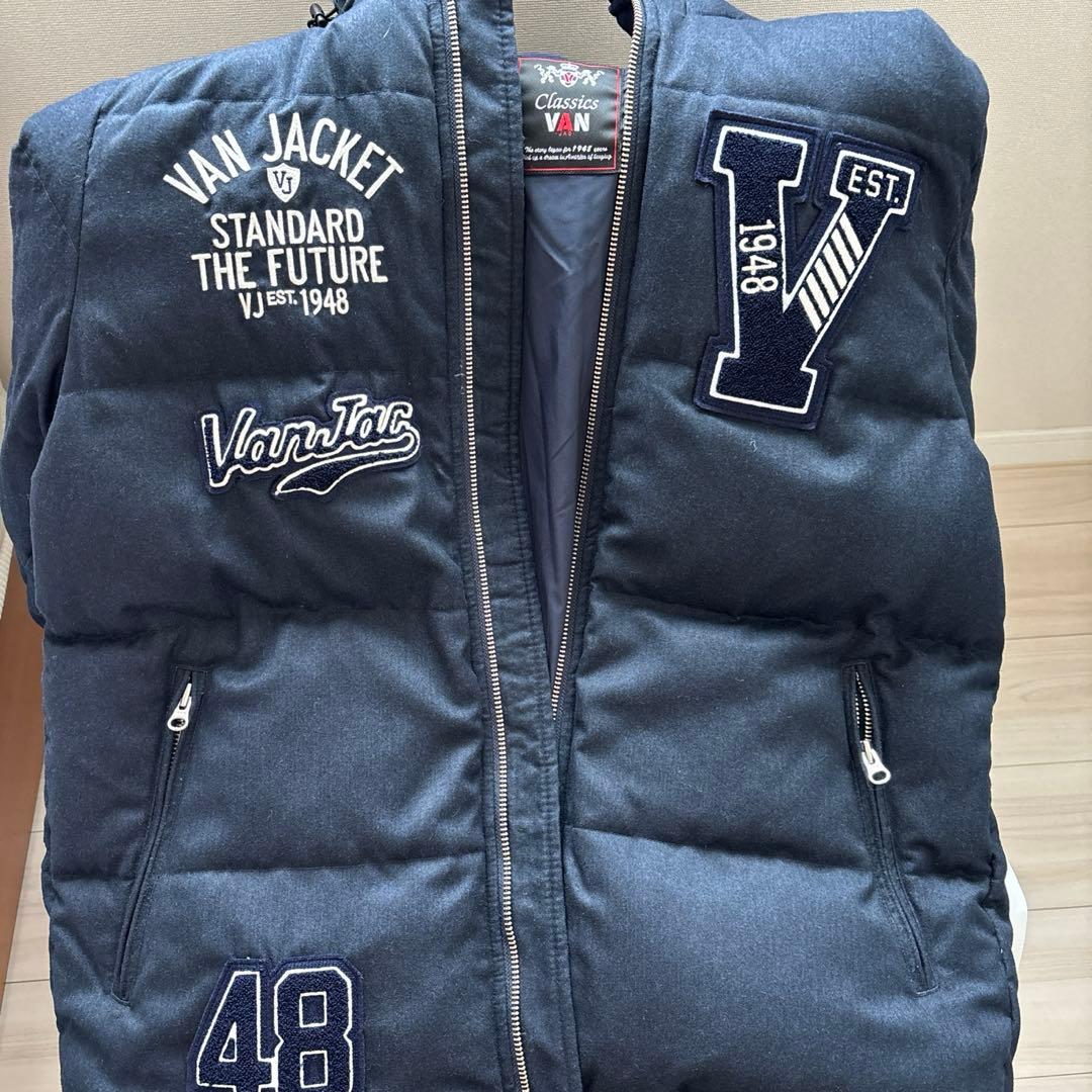 Van Jacket ネイビー ダウンジャケット 48 - メルカリ
