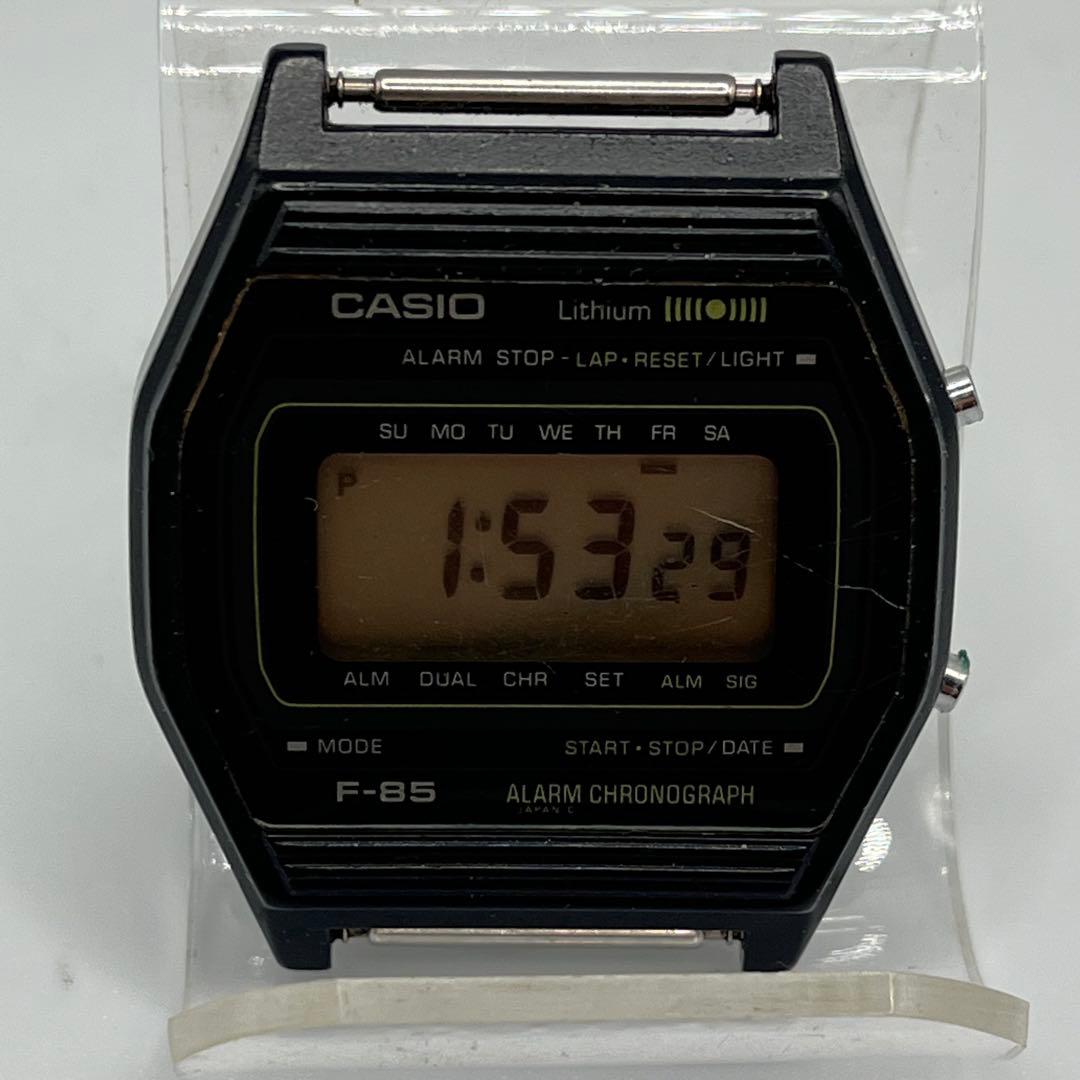 1980年代 CASIO カシオ デジタル文字盤 F-85 腕時計 電池交換済 - メルカリ