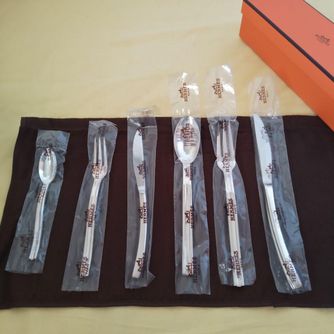 未使用・箱入り】エルメス オンド Onde 波 カトラリーセット 全6本