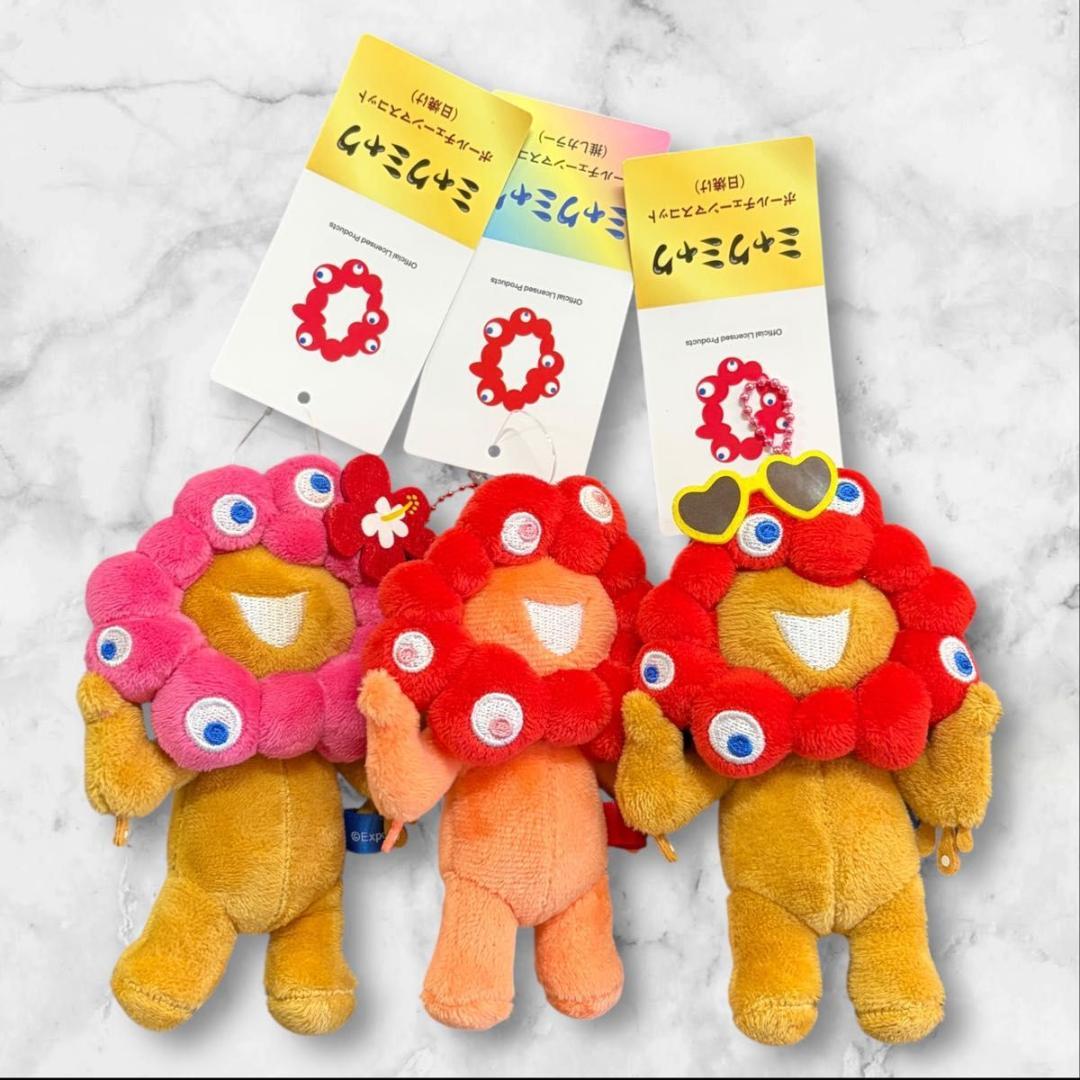 新品】ミャクミャクボールチェーンマスコット 日焼け2種類+推しカラー