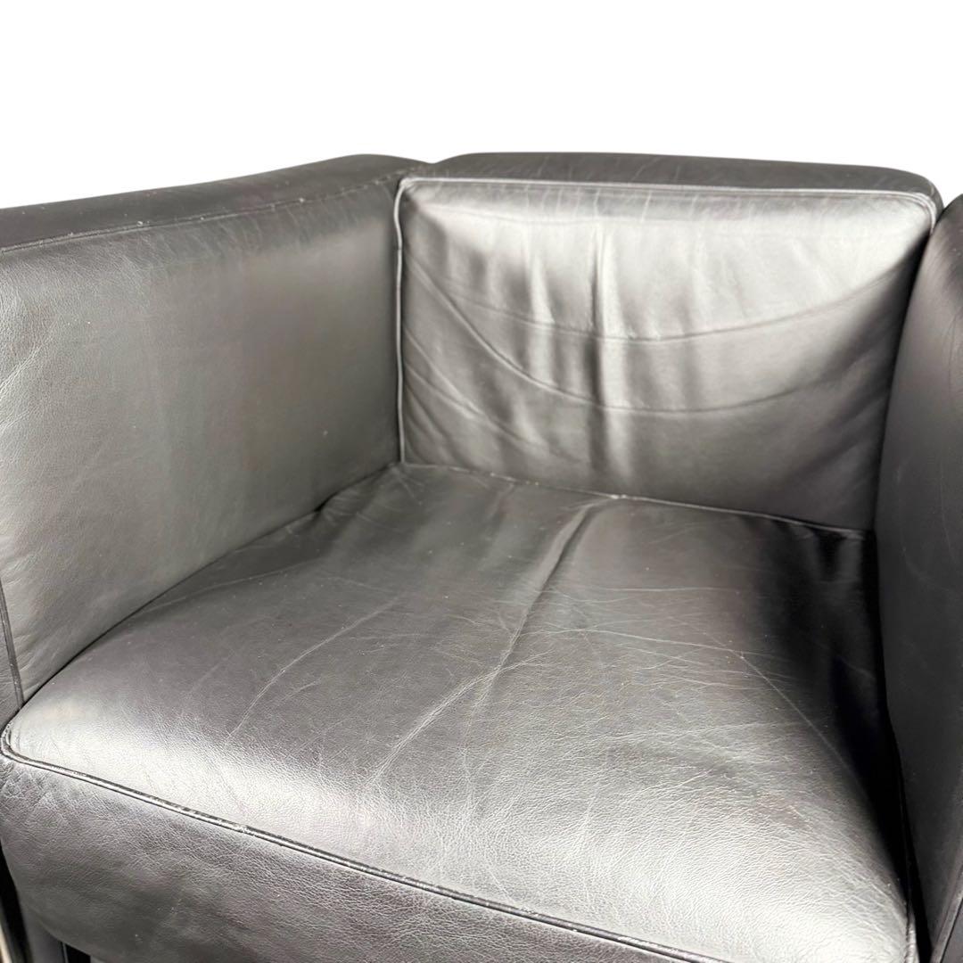 HR730 【本総革】ル・コルビジェ LC2 リプロダクト シングルソファ