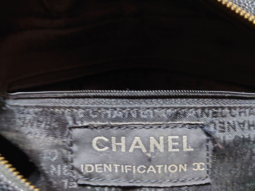 CHANEL ノベルティ キャビアスキンボストンバッグ希少 - メルカリ