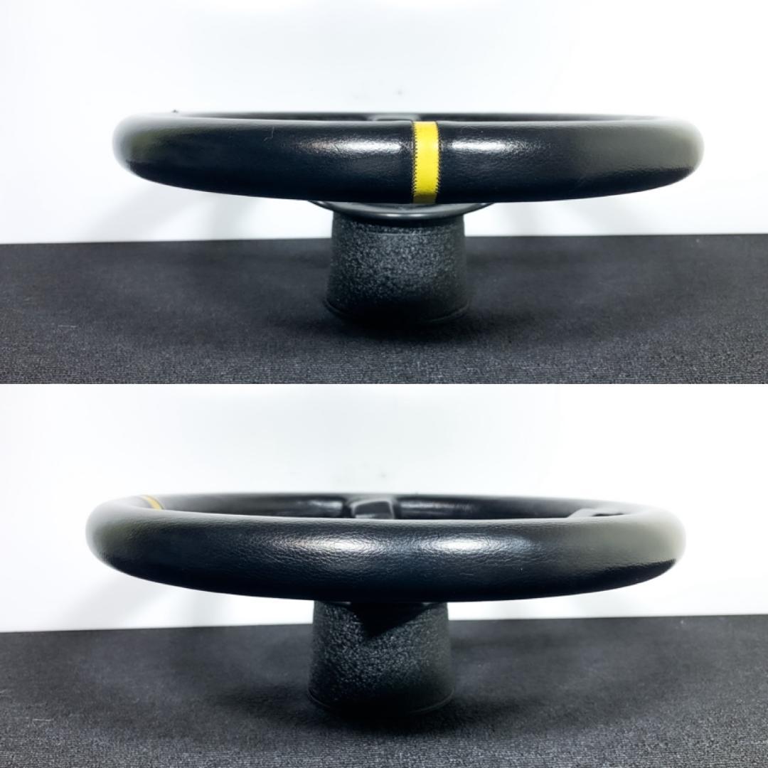 スパルコ R345 ディープコーン レザーステアリング 良品 ホーンボタン