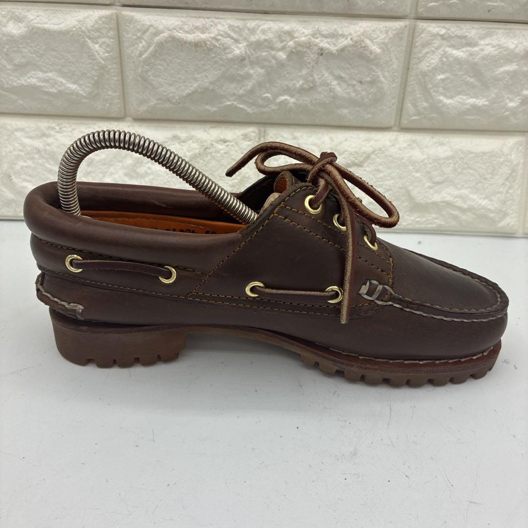 【美品】ティンバーランド スリーアイ クラシックラグ 5.5W 51304 茶