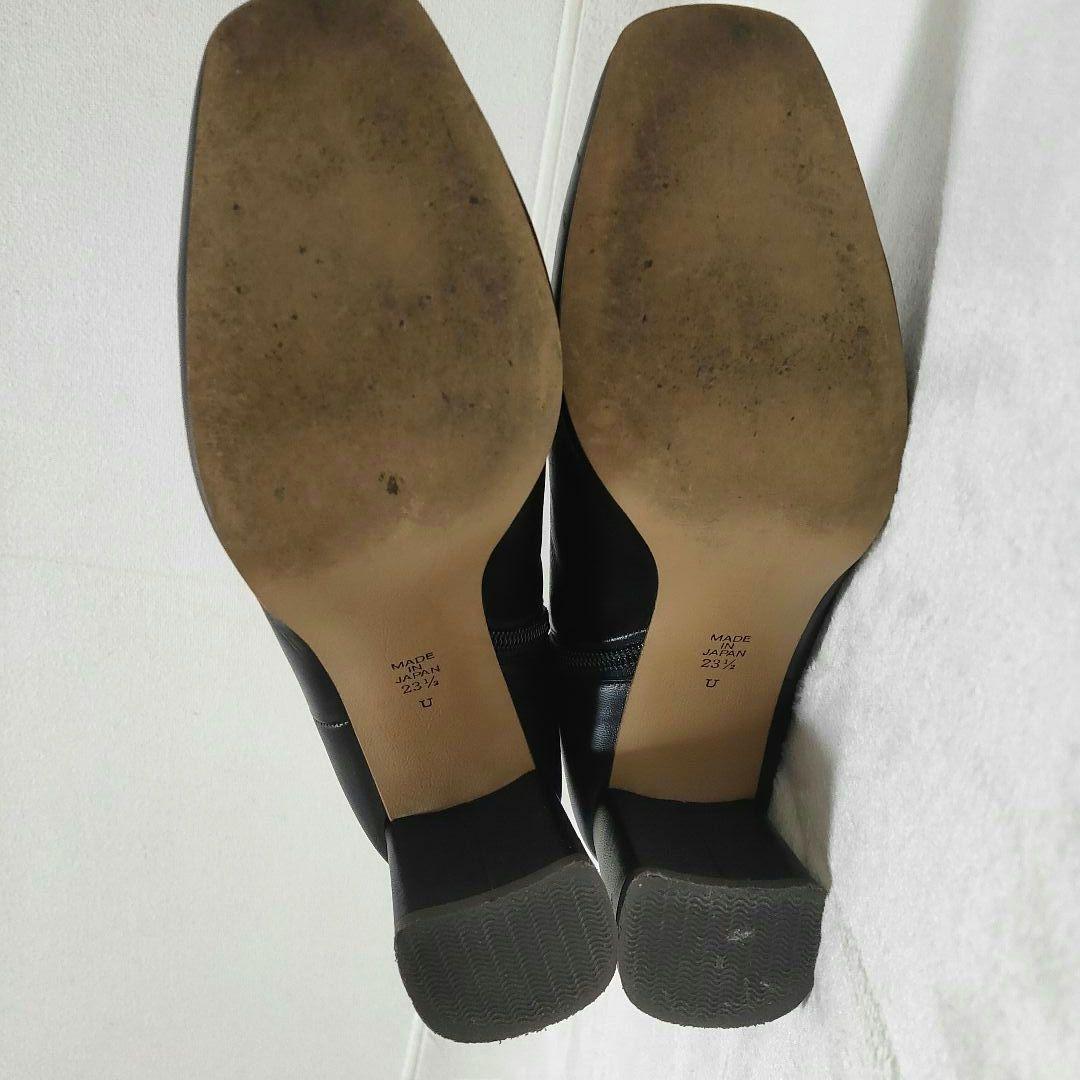 定番 DIANA ダイアナ ショートブーツ 本革 レザー ブラック 23.5cm