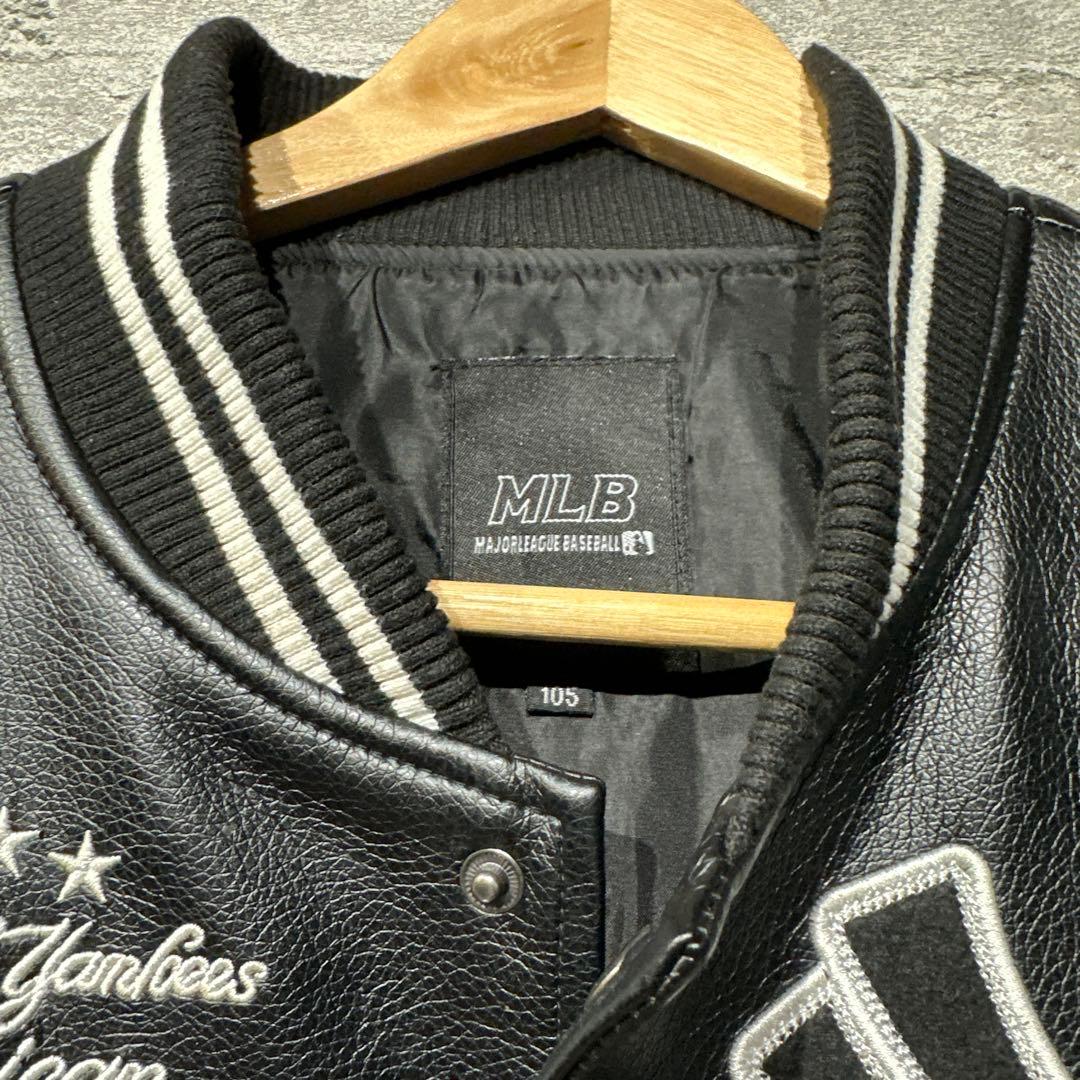 MLB ヤンキース スタジャン ジャケット ブラック 105 - メルカリ