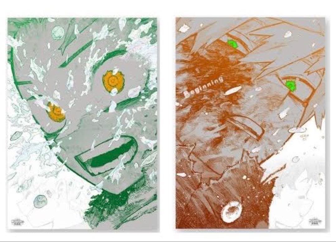 ヒロアカ 原画展 A2アートポスター 『The Beginning』 ２枚セット ヒロアカ原画展 グッズ情報】 □A2アートポスター2枚セット 【The