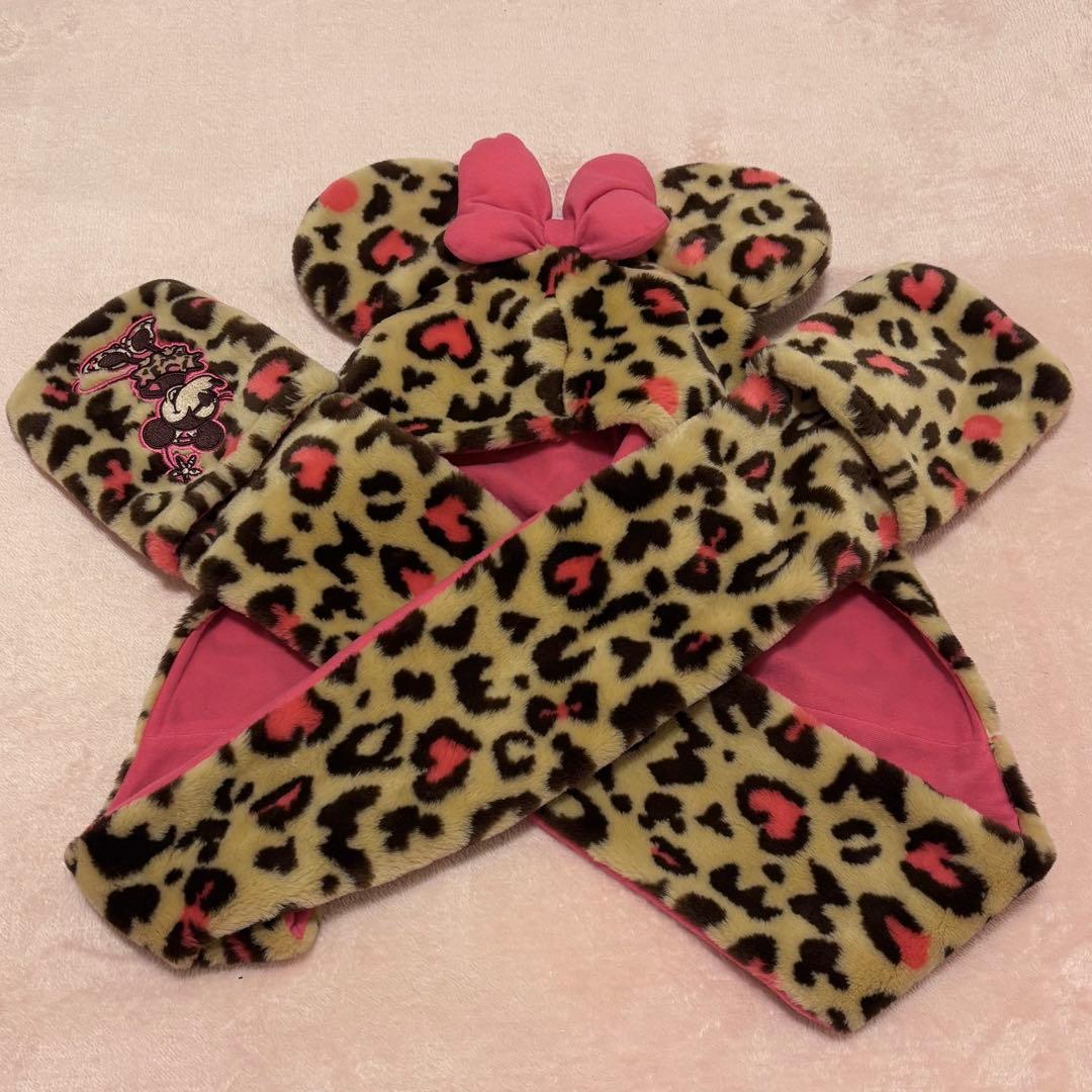 ヒョウ柄ファンキャップマフラー - メルカリ