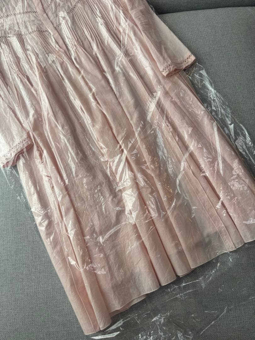 LAUBE BLANC Pin-tuck Lace Mini Dress - メルカリ