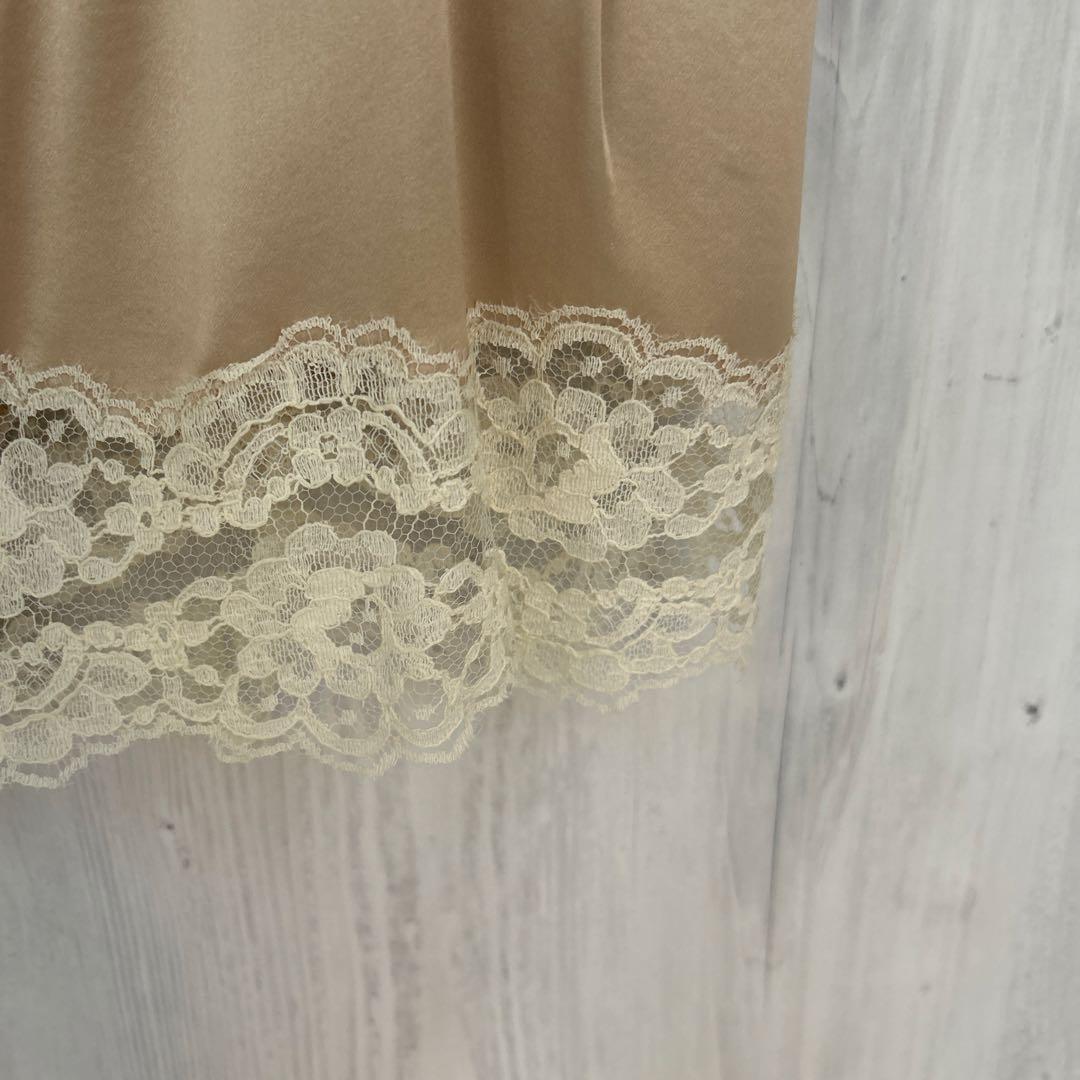 新品未使用 ドルチェアンドガッパーナ レースキャミソール ベージュ