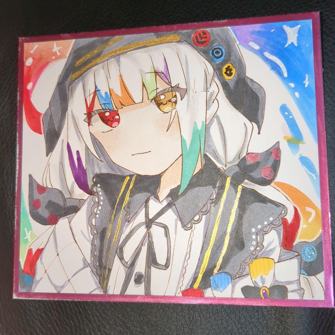 魔法少女ノ魔女裁判 城ケ崎ノア まのさば 手描きイラスト 色紙 - メルカリ