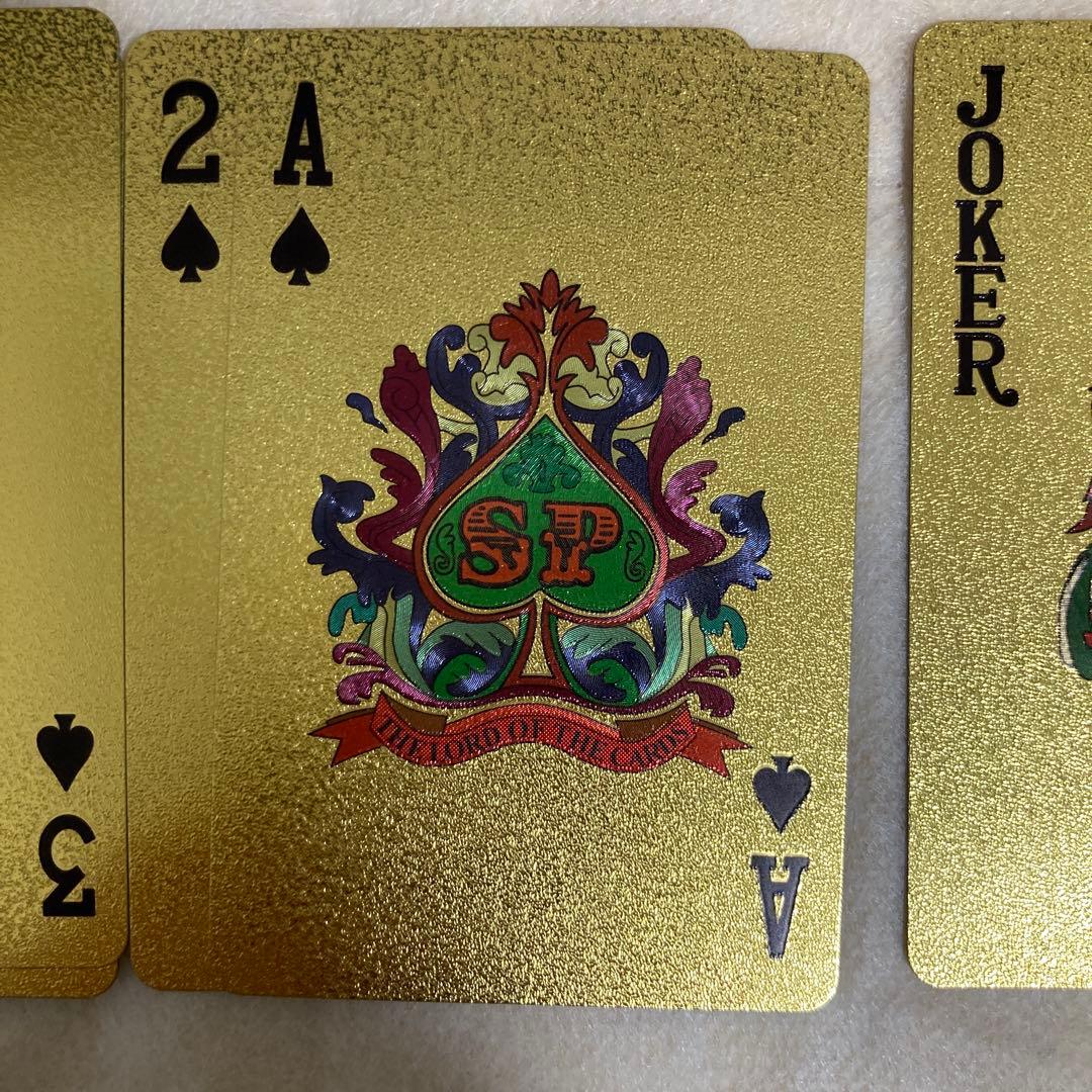 高級トランプ ゴールド シルバー ブラック - メルカリ