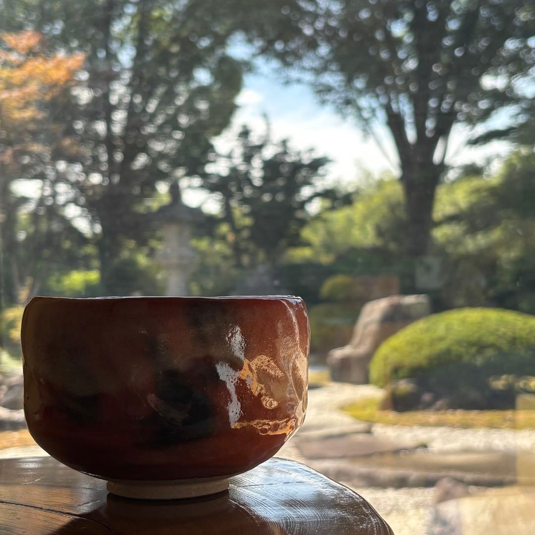 赤楽茶碗 楽焼 昭楽 抹茶碗 茶道具 共箱(306Bc) - メルカリ