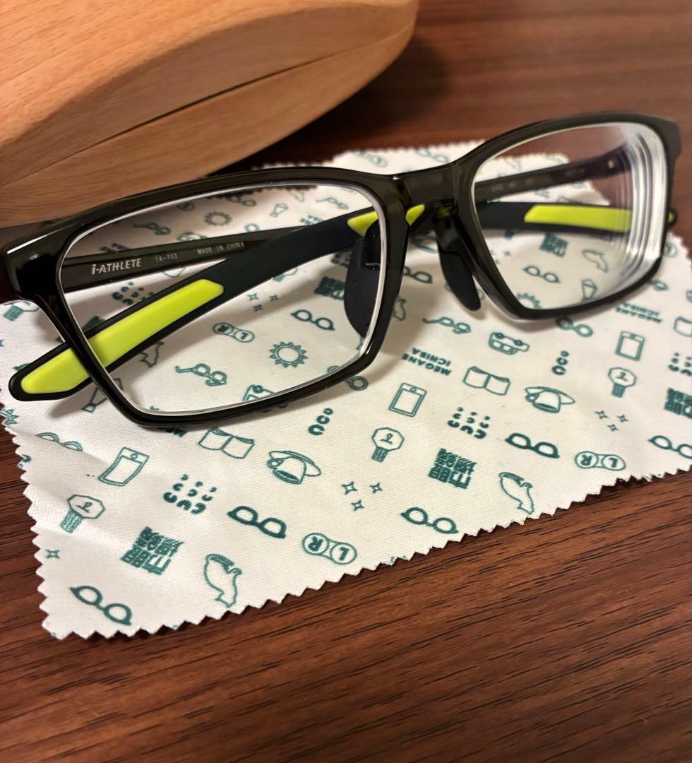 I-ATHLETE IA-193 メガネ ブラック/グリーン 55□17-140 - メルカリ