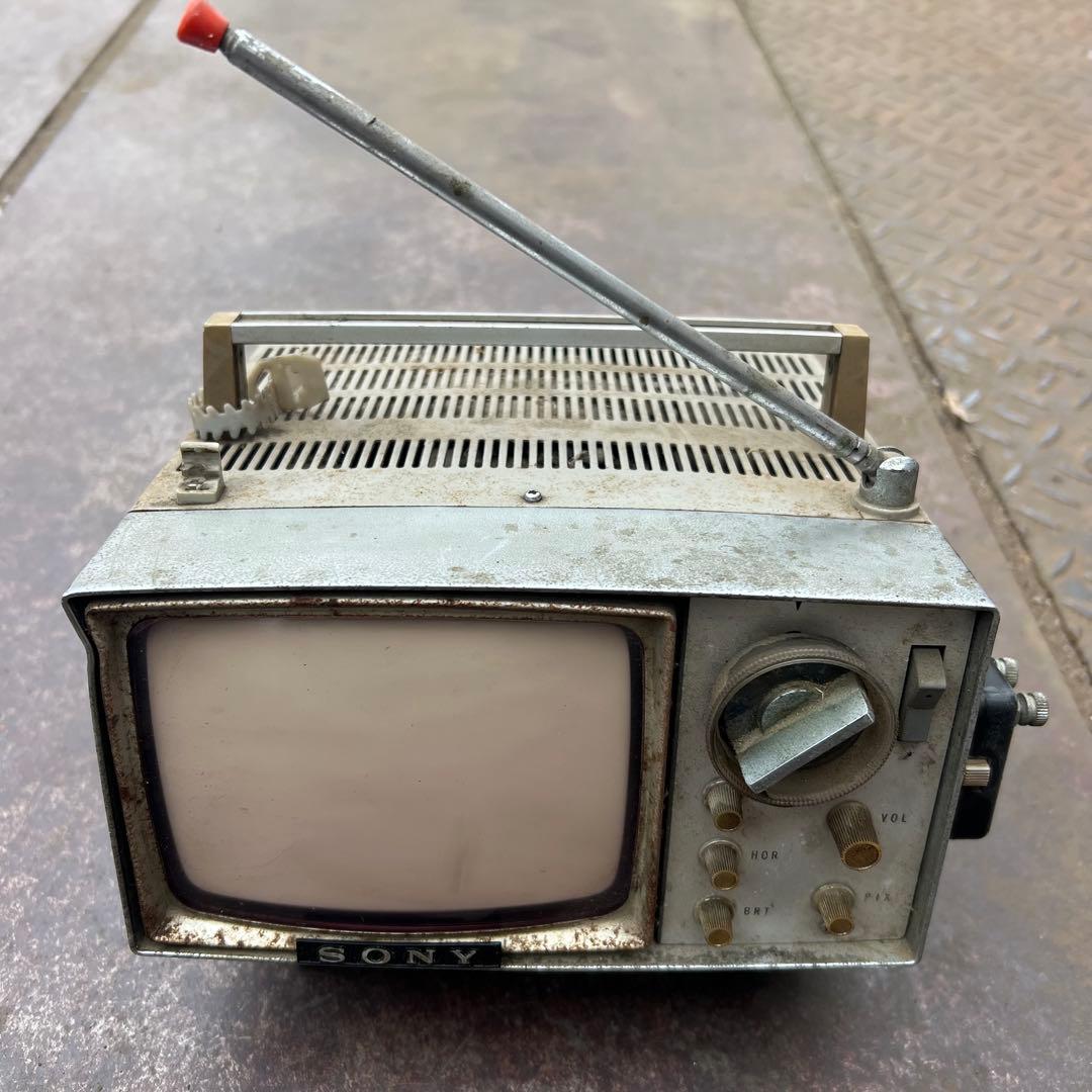 ソニー SONY 5-202 5型ポータブル白黒テレビ - メルカリ