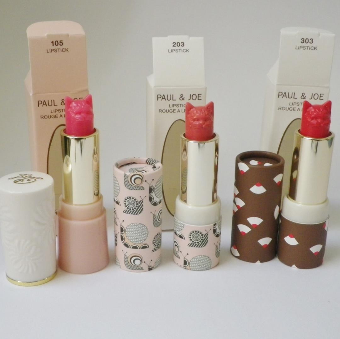 3点セット ポール&ジョー新品 猫リップスティック ケース付き限定激